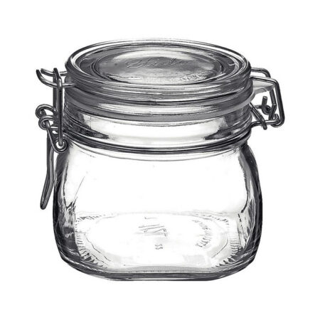 Klaaspurk kaanega Fido 500ml