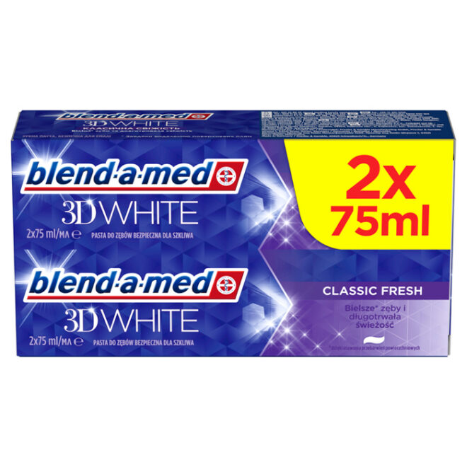 Blend-a-med Hambapasta 3DWhite Classic fresh 2x75ml