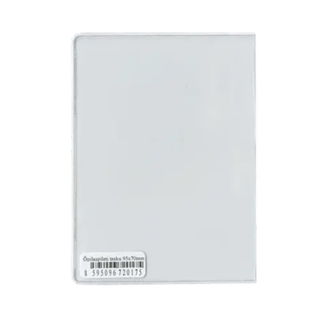 Õpilaspileti tasku 95x70 mm, PVC 120 my
