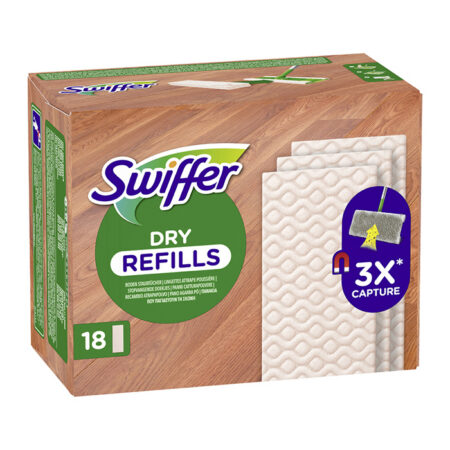 Swiffer kuivad lapid puidule & parketile 18tk