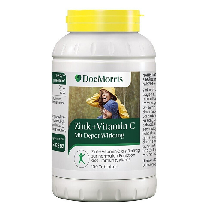 Doc Morris tsink+ vitamiin C, 100tk,130g