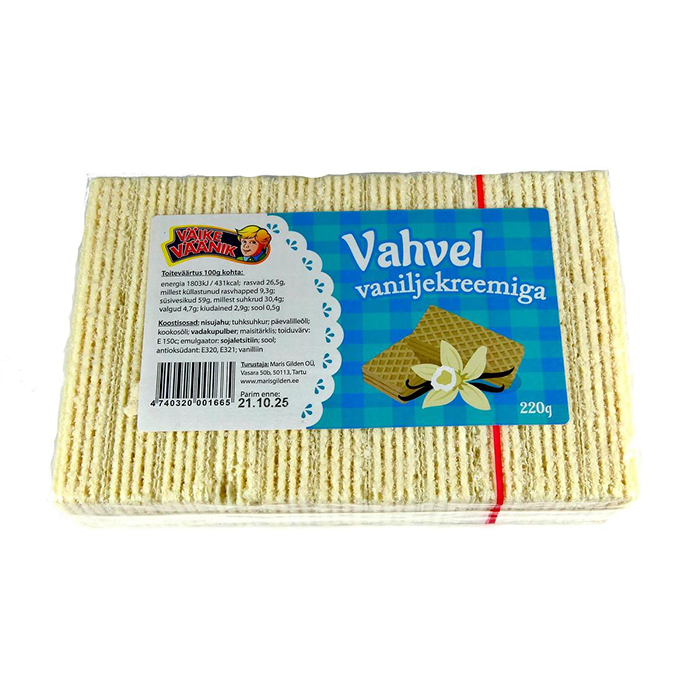 Vahvel vaniljekreemiga 220g