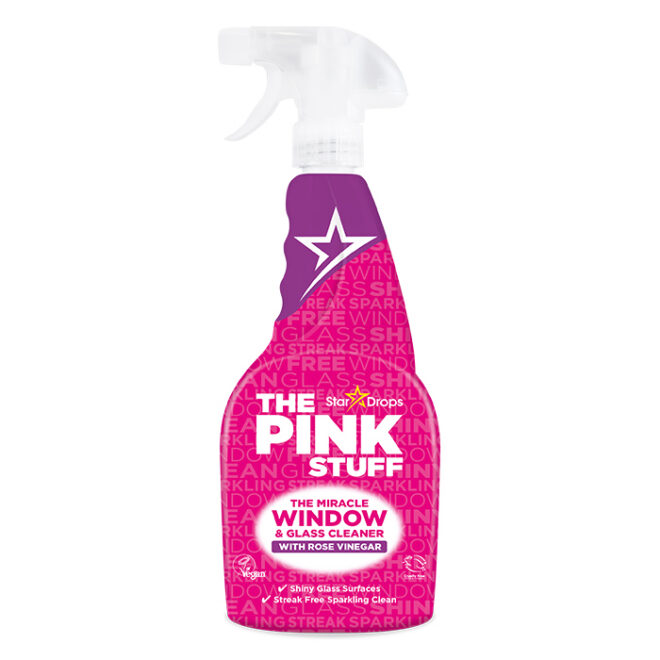The Pink Stuff Klaasipuhastusvahend roosiäädikaga 750ml