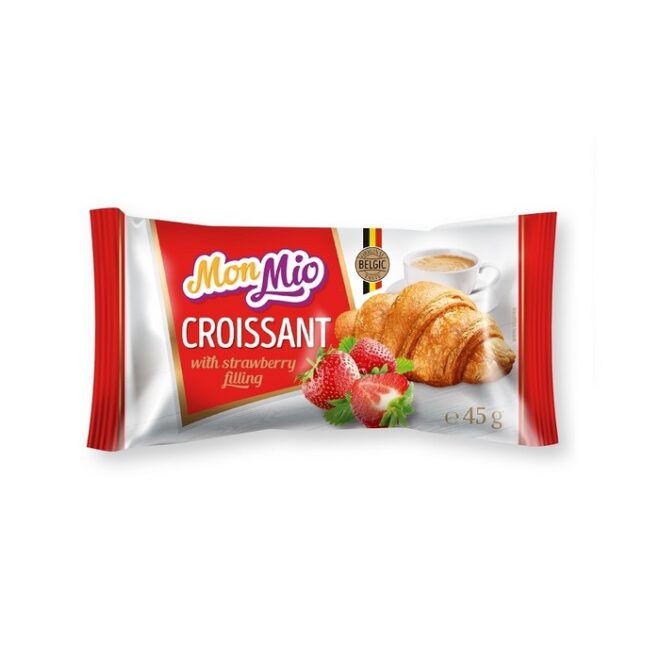 MONMIO Croissant mansikkakermatäytteellä
