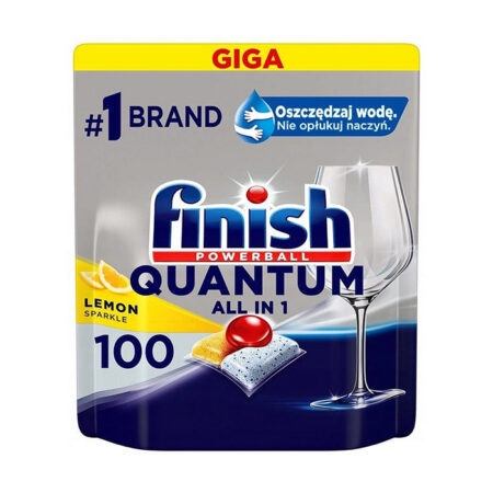Finish Nõudepesumasina kapslid Powerball Quantum Lemon 100tk