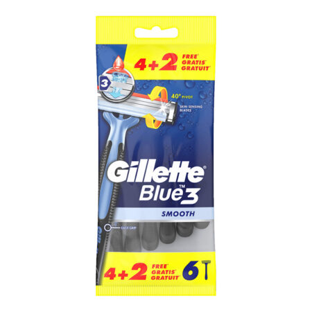 Gillette Blue3 žilett 4+2tk