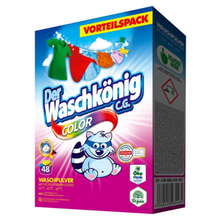 Waschköning pesupulber värvilisele pesule 2,88kg