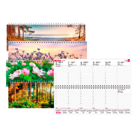 Lauakalender Classic, pildiga kartongkaaned