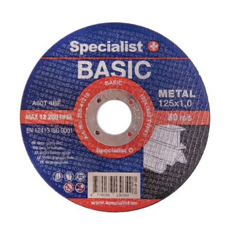 SPECIALIST+ metalli lõikeketas BASIC, 125x1x22 mm