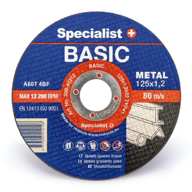 SPECIALIST+ metalli lõikeketas BASIC, 125x1,2x22 mm
