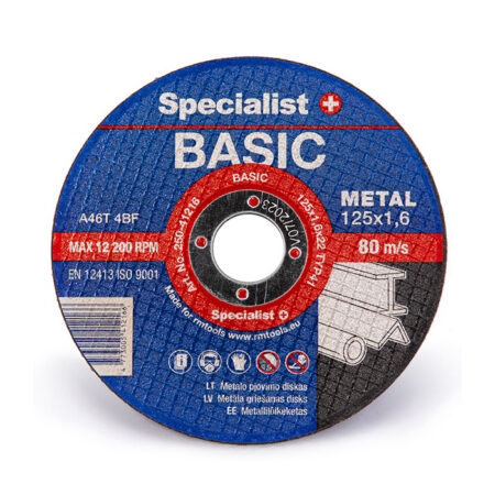 SPECIALIST+ metalli lõikeketas BASIC, 125x1,6x2 mm