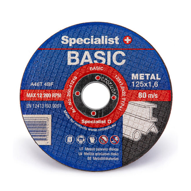 SPECIALIST+ metalli lõikeketas BASIC, 125x1,6x2 mm