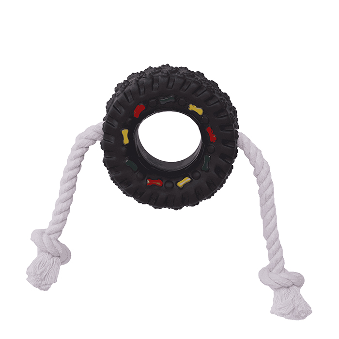 Bubu Pets koeramänguasi rehv nööriga 36cm