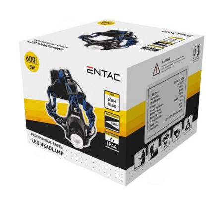Pealamp Entac 10W zoom 500m 830lm Li-ion (2x18650)