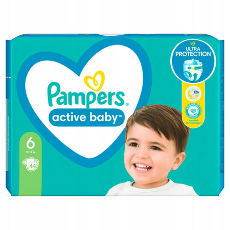 Pampers Active Baby ühekordsed mähkmed s.6 13-18KG 44TK