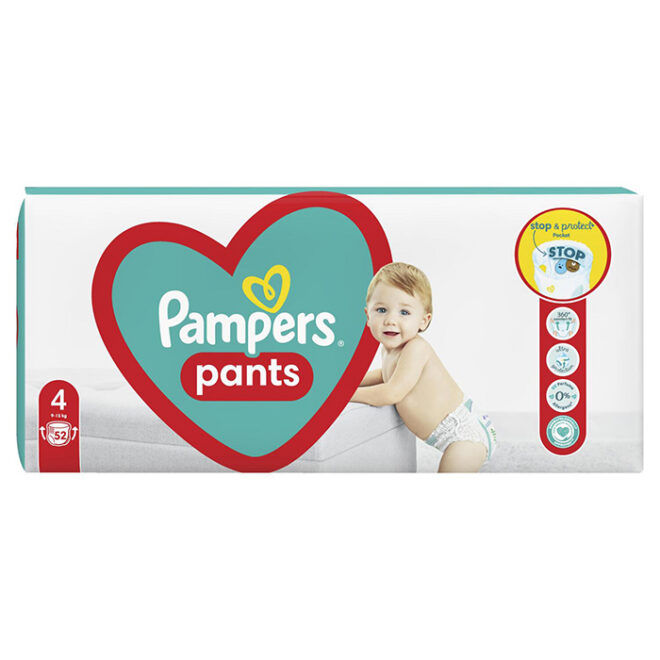 Pampers Pants püksmähkmed s.4 9-15KG 52TK