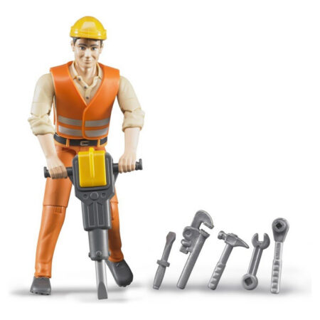 Inimfiguur, ehitustööline tööriistadega