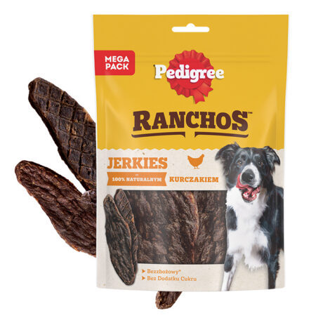 Pedigree Koeramaius Ranchos Jerkies kanaga 180g