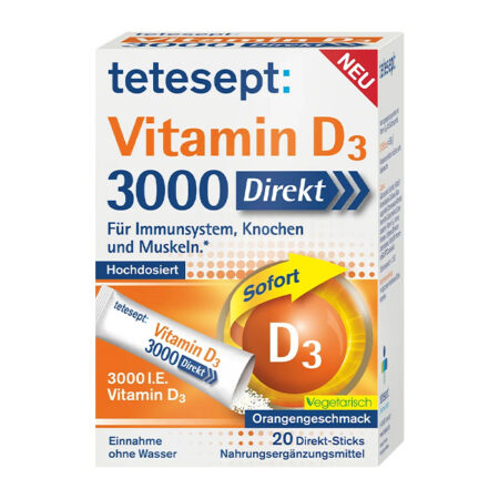 Tetesept vitamiin d3 3000 20tk, 36g