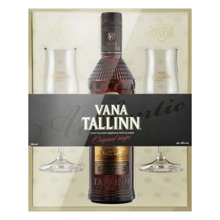 Vana Tallinn 40% 0,5 L + 2 klaasi