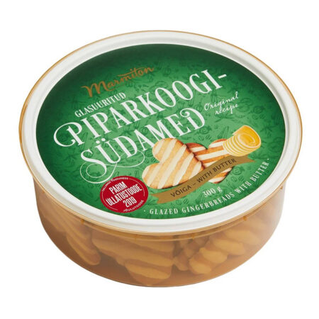 MARMITON Glasuuritud piparkoogisüdamed võiga 300g plastkarbis