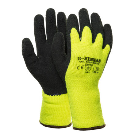 Soojad töökindad kootud akrüülist latekskattega - 11