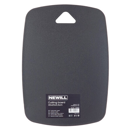 Plastic cutting board 35x25x0,5cm, black