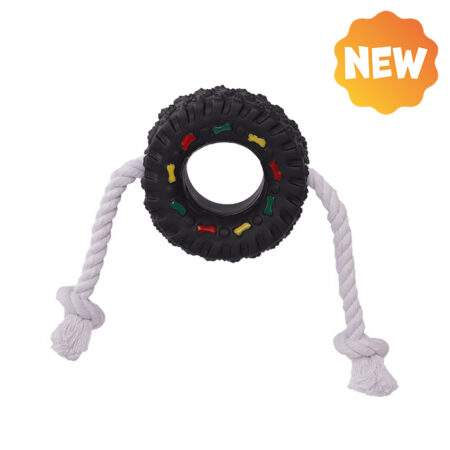 UNIQ PETS koeramänguasi rehv nööriga 36cm