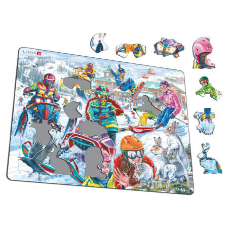 Puzzle Lumesaanid mäel MAXI