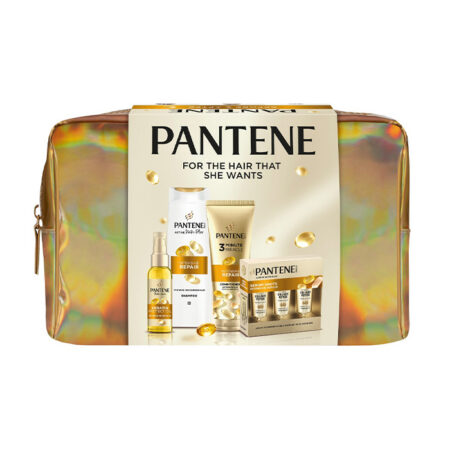 Kinkekomplekt Pantene (Shampoon, palsam, juukseõli, taastav seerum 3-ne komplekt)