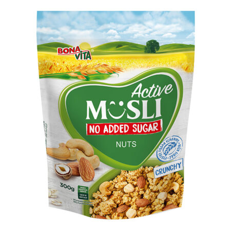 BONAVITA müsli pähklitega, lisatud suhkruta 300g