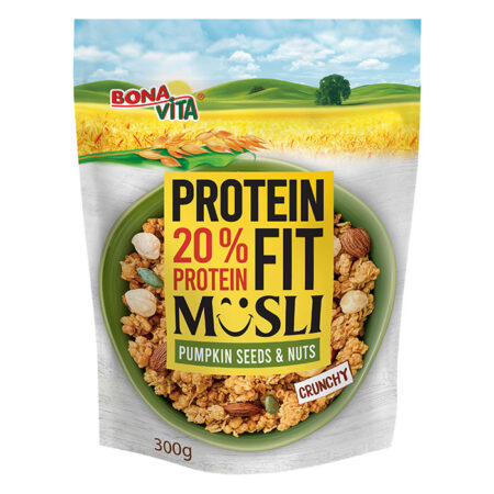 BONAVITA proteiinimüsli kõrvitsaseemnete ja pähklitega 300g