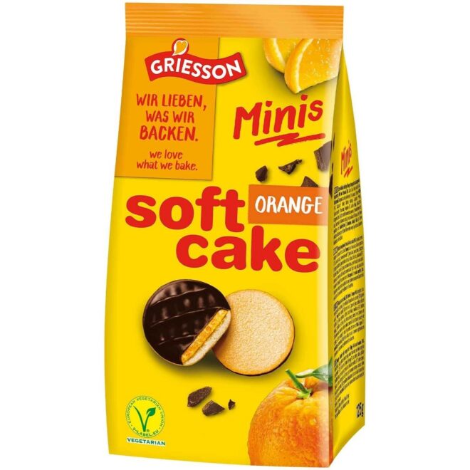 Griesson mini küpsised apelsinitäidisega 125 g