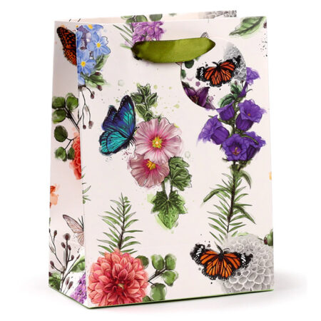 Lillede/ liblikatega kinkekott