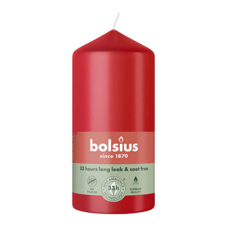 Настольная свеча 120/58 мм 33h, красная