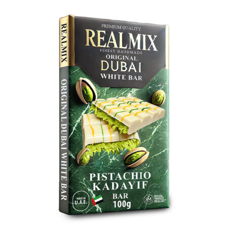 RealMix Dubai Bar pistaatsiapähkli-kadayifi täidisega šokolaadibatoon 100g